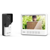 Evolveo DoorPhone DPIK06W videós kaputelefon 17,8 cm (7") Fekete, Fehér