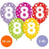 Évszámos party lufi 8 5db