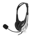 Ewent EW3562 Headset with mic Black (EW3562) - Fejhallgató