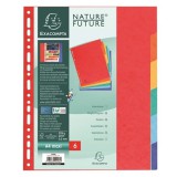 Exacompta A4 maxi 6 részes karton színes elválasztólap (P2220-0171)