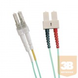 Excel-Networking Optikai duplex patch kábel LC-SC 50/125 OM3 3m (200-056) EXCEL