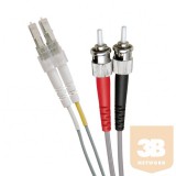 Excel-Networking Optikai duplex patch kábel ST-LC 62,5/125 OM1 2m (200-190) EXCEL