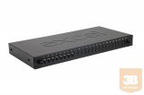 Excel-Networking Optikai patch panel 1U MM LC duplex 24 port, 8 LC duplex toldóval töltve (200-462) EXCEL