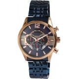 Excellanc Elite kronográfos cseppálló férfi karóra kék acélszíjjal