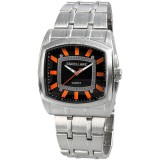 Excellanc hangsúlyos férfi karóra fémszíjjal, szögletes számlap