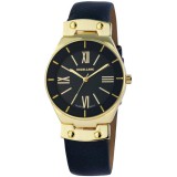 Excellanc kék műbőr szíjas női karóra, elegáns