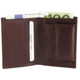 Excellanc kicsi uniszex pénztárca valódi bőrből, 11x8 cm