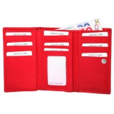 Excellanc klasszikus női pénztárca, valódi bőr (14x9 cm)