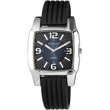 Excellanc látványos férfi karóra fekete szilikon szíjjal