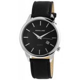 Excellanc letisztult férfi karóra műbőr szíjjal, dátumkijelzéssel