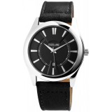 Excellanc letisztult férfi karóra műbőr szíjjal, dátumkijelzéssel II.