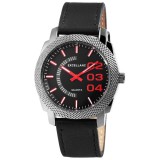 Excellanc nagy számlapos vagány férfi karóra bőr szíjjal - cseppálló