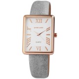 Excellanc női karóra szürke műbőr szíjjal