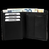 Excellanc valódi bőr uniszex pénztárca (10x9 cm)