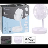 Excellent Electrics USB-s asztali összecsukható ventilátor, 3 fokozattal