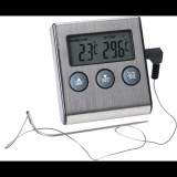 Excellent Houseware EH Digitális konyhai időzíthető hőmérő thermo szondával, hússütéshez, smoker grill- hez