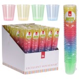 Excellent houseware műanyag 30ml pohár 4 színű 20db 178000650