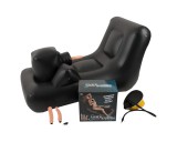 Excellent Power Dark Magic - elemes szexgép ággyal (fekete)