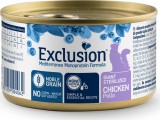 Exclusion giant Sterilized Chicken Canned macska nedvestáp 85 g