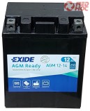Exide 12 Ah/210A 135*90*165 jobb+ (ETX14AHL )