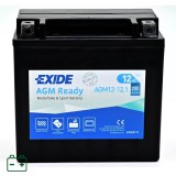 Exide AGM 12-12.1 (YTX14L-BS)  JOBB+ 12V 12Ah gondozásmentes AGM (zselés) motor akkumulátor