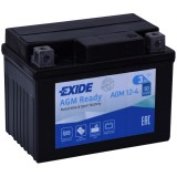 Exide AGM 12-4 (YTX4L-BS, YB4L-B, YTZ5S) 12V 3Ah gondozásmentes AGM (zselés) motor akkumulátor