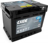 EXIDE Premium 12V 64Ah 640A jobb+ autó akkumulátor