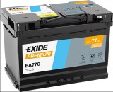 EXIDE Premium 12V 77Ah 760A jobb+ autó akkumulátor