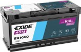 EXIDE Start-Stop AGM 12V 105Ah 950A jobb+ autó akkumulátor