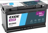 EXIDE Start-Stop AGM 12V 96Ah 850A jobb+ autó akkumulátor