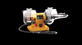Expert kettős köszörű mini 150W 75mm, flexi kihajtás, fordulatszabályzó