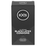 EXS Black - latex óvszer - fekete (12db)