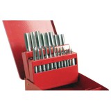 EXTOL 29301 menetfúró klt., kézi, fém dobozban; 21db, M3,4,5,6,8,10,12, jó minőségű szénacél, hajtóvas nélkül