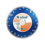 EXTOL 8803035 gyémántvágó TURBO Plus; 230mm, száraz és vizes vágáshoz, vágási mélység: 4,0 cm