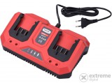 Extol akkutöltő dupla, Garden20V, 20V, 2×2,4A a 8895780 akkuhoz