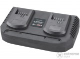 Extol akkutöltő, dupla, Share20V 2×3,5A