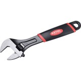 Extol állítható villáskulcs, 250 × 27 mm, kovácsolt, CV., 10", nikkelezett