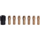 Extol befogó tokmány klt., 8 db, befogás: 1-1,6-2-2,3-3-2x3,2 mm, M8×0,75 mm