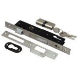 Extol Biztonsági portálzár cilinderes 40 mm + zárbetét 3 kulccsal, Flame