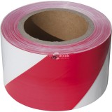 EXTOL CRAFT jelölő szalag, piros-fehér; 75mm×250m, polietilén (kordonszalag)