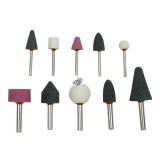 EXTOL CRAFT köszörűkő klt. fúrógéphez; 10db, 3 és 6mm tengely, bliszter