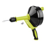 EXTOL CRAFT lefolyócső tisztító, dobos, 6m, 6mm átmérő, kézi tekerővel, (1,8mm drótból sodorva)