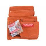 Extol Craft SZERSZÁMTÁSKA ÁCSOKNAK, BŐR, ÖVRE FŰZHETŐ, 3 ZSEBBEL 421