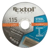EXTOL CRAFT vágókorong acélhoz; 115×1,0×22,2mm, max. 13.300 ford/perc (darabáras, de csak ötösével rendelhető) (106901)