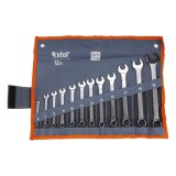 Extol csillag-villás kulcs készlet, vászon tartóban, CV. ; 12db, 6-22mm