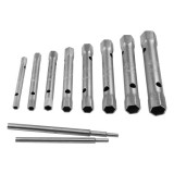 Extol Csőkulcs készlet, 10db (8 csőkulcs+2 hajtóvas), C.V., 6-22mm