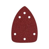 Extol delta csiszolópapír, lyukas klt. 10db, 97×140 mm; 6 db lyukkal, P120, 407130 csiszológéphez