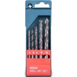 Extol fafúró klt., 5db, rövid, 4-5-6-8-10mm, normál befogás (8801220)