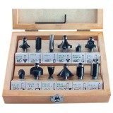 Extol felsőmaró klt. 12db, kisebb szett (fadobozban)   8mm-es befogással (44032)