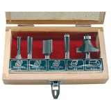 Extol felsőmaró klt. 5 db-os (fadobozban)   8mm-es befogással (44025)